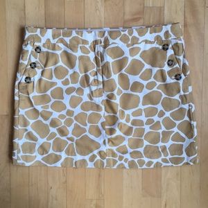 2/$20 Giraffe print J.Crew mini cotton pockets sz 12